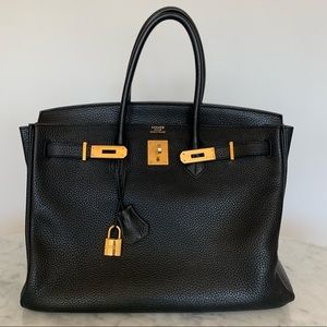 Noir Togo Leather 35 Hermes Birkin